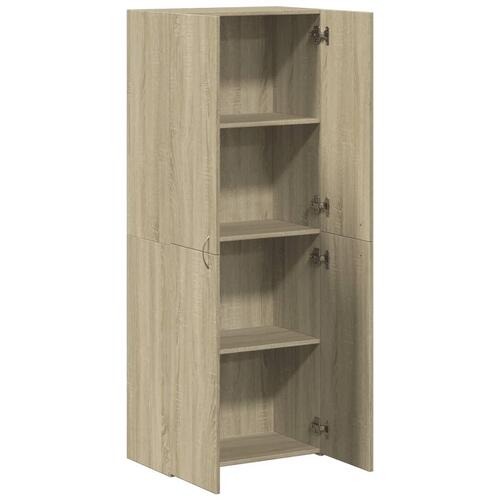 Arkivskab 60x32x153 cm konstrueret træ sonoma-eg
