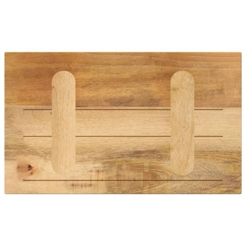Bordplade i massivt mangotræ 50 x 20 x 2,5 cm