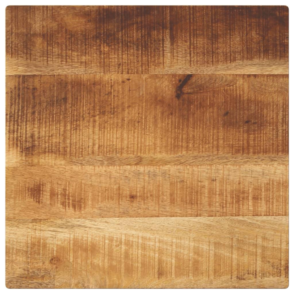 Bordplade 60x60x2,5 cm firkantet massivt ru mangotræ