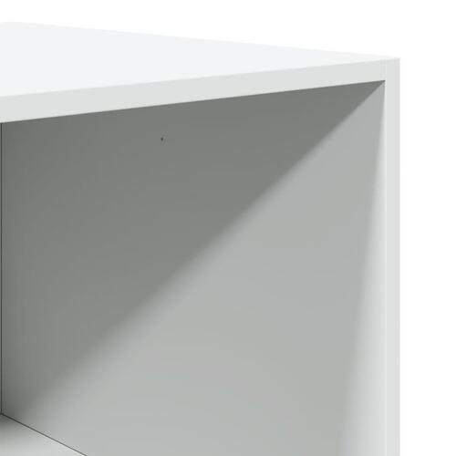 Klædeskab 100x50x200 cm konstrueret træ hvid