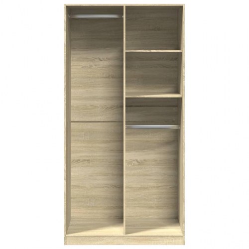 Garderobeskab 100 x 50 x 200 cm - sonoma-eg