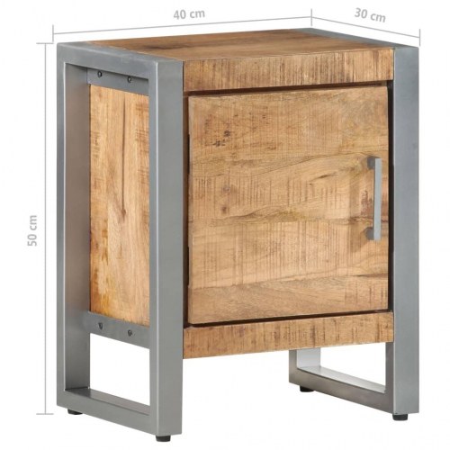 Sengebord 40x30x50 cm massivt mangotræ