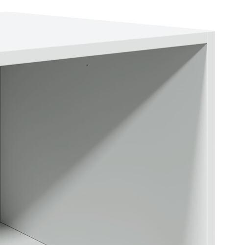 Klædeskab 80x50x200 cm konstrueret træ hvid