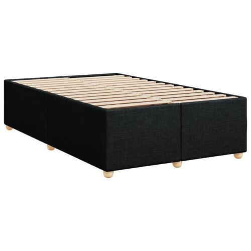Kontinentalseng med madras 120x190 cm stof sort