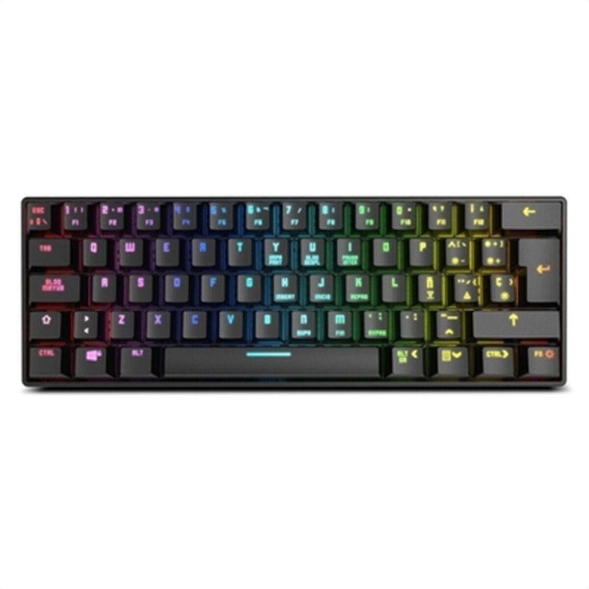 Tastatur Nox NXKROMKLSTRSP Sort RGB