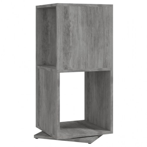 Drejelig reol 34,5 x 34,5 x 75,5 cm - betongrå