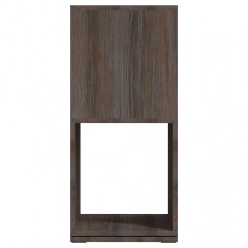 Drejelig reol 34,5 x 34,5 x 75,5 cm - grå og sonoma-eg