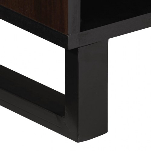 Tv-bord 100×34×46 cm i massivt mangotræ - brun, industrielt design