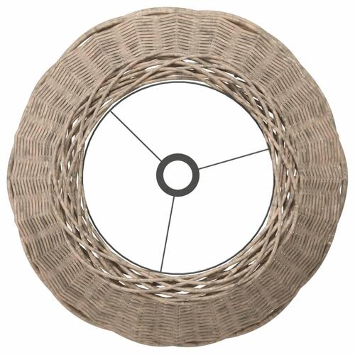 Lampeskærm til loftlampe Ø50x30 cm flet brun