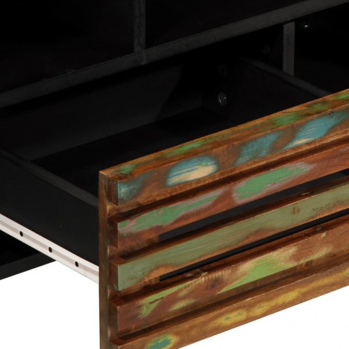 TV-bord i massivt akacietræ 100 x 34 x 46 cm
