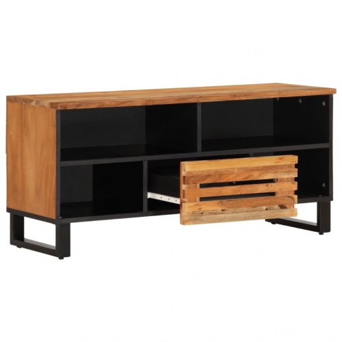 TV-bord i massivt akacietræ - 100 x 34 x 46 cm