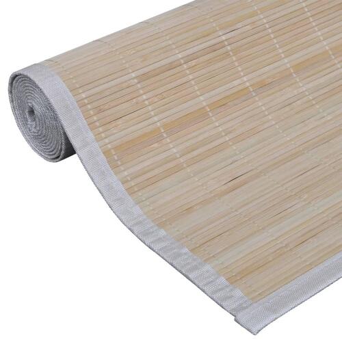 Tæppe 160x230 cm bambus naturfarvet
