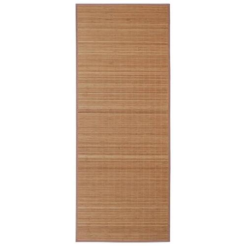 Tæppe 100x160 cm bambus brun
