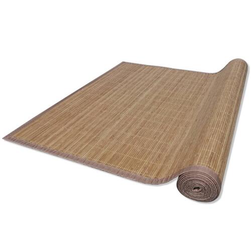 Tæppe 100x160 cm bambus brun