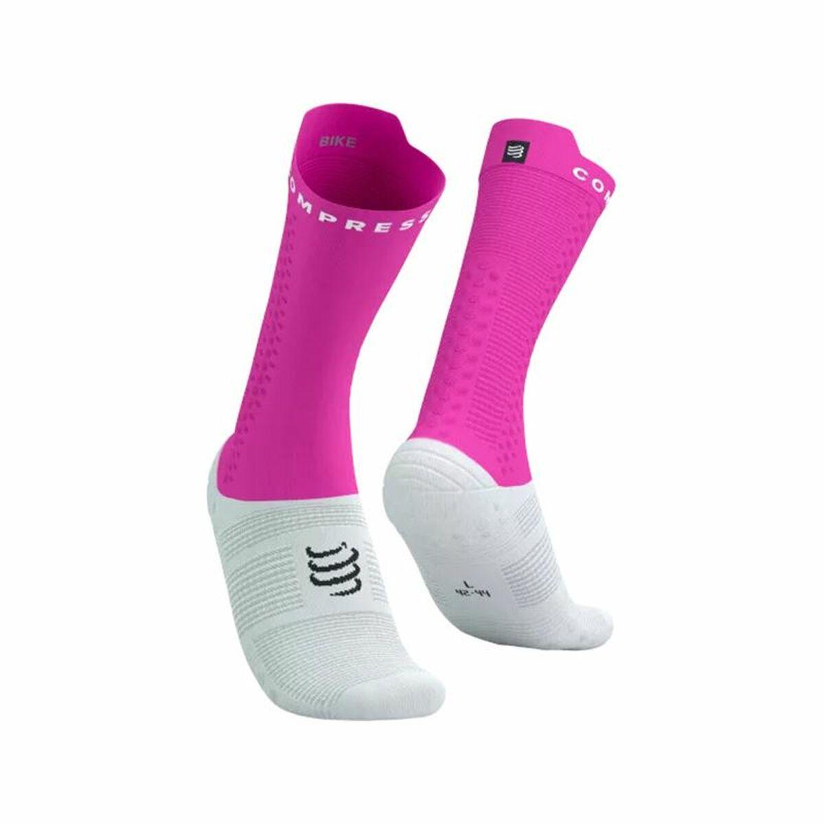 Compressport Pro Racing sportsstrømper - mørk pink (45-48) billede