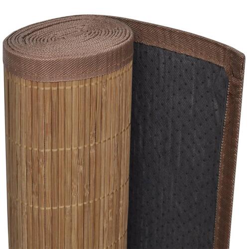 Tæppe 160x230 cm bambus brun