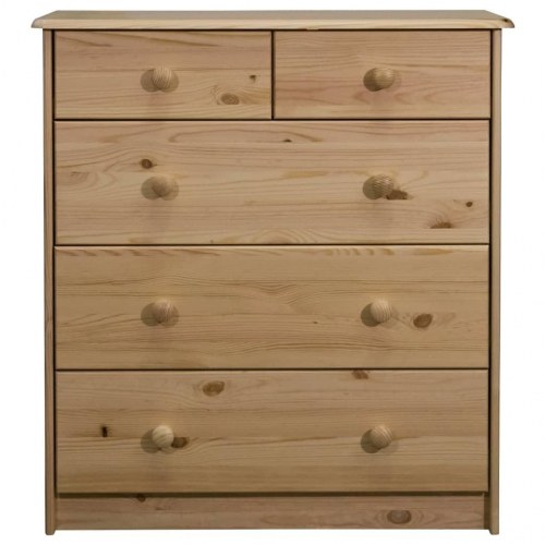 Kommode 75x35x80,5 cm massivt fyrretræ