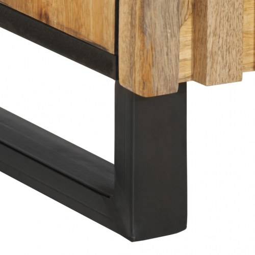 Skænk 80x34x75 cm massivt ru mangotræ