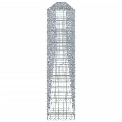 Gabionkurv med cover 900x50x200 cm galvaniseret jern