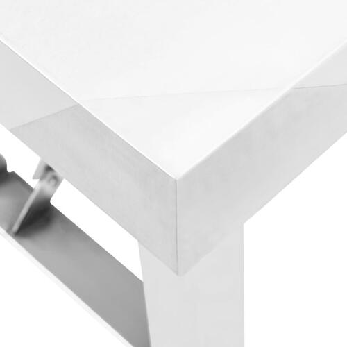 Foldbart arbejdsbord til køkken 85x60x80 cm rustfrit stål