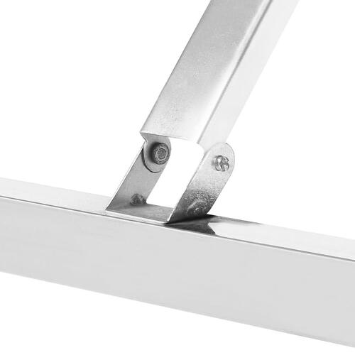 Foldbart arbejdsbord til køkken 85x60x80 cm rustfrit stål