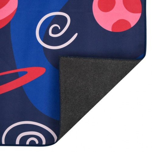 Gulvtæppe med tryk 120x160 cm stof flerfarvet