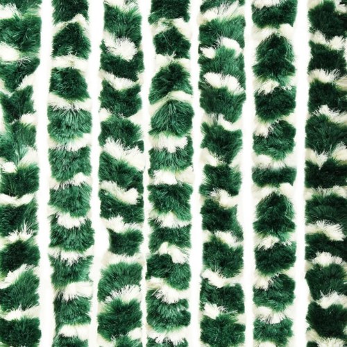 Insektgardin 90×220 cm i chenille - grøn/hvid