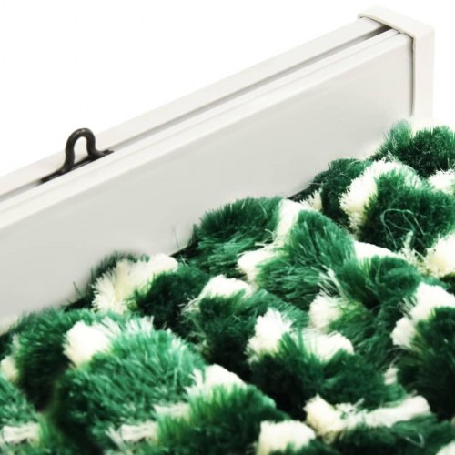 Insektgardin 90×220 cm i chenille - grøn/hvid