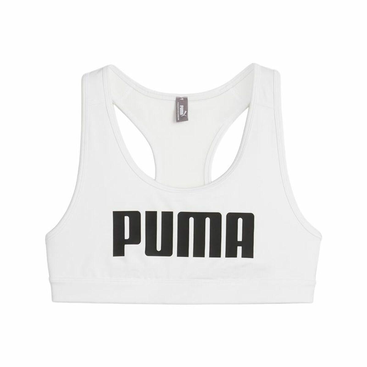 Puma 4 Keeps sports-bh - Dame XS, hvid