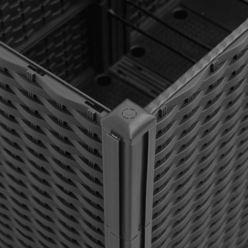 Plantekasse med espalier 160x40x140 cm PP sort