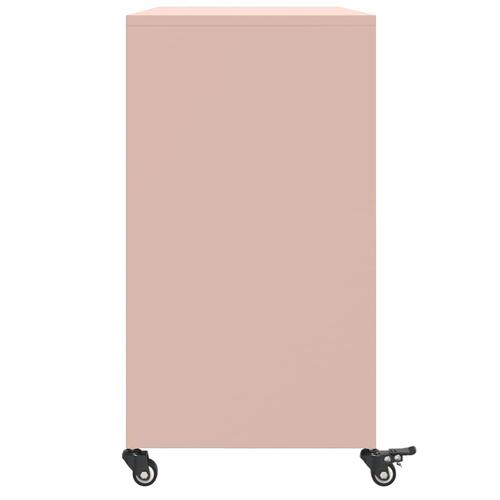 Skænk 100,5x39x72 cm stål lyserød