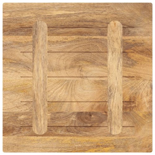 Bordplade i massivt mangotræ 40 x 40 x 2,5 cm