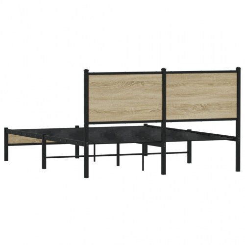 Sengeramme 150 x 200 cm i metal - sonoma-eg