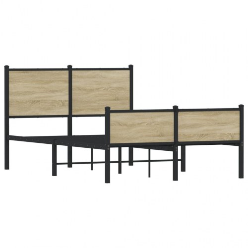 Sengeramme uden madras 120x200 cm i metal - sonoma-eg
