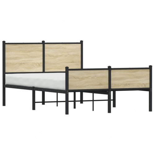 Sengeramme uden madras 120x200 cm i metal - sonoma-eg