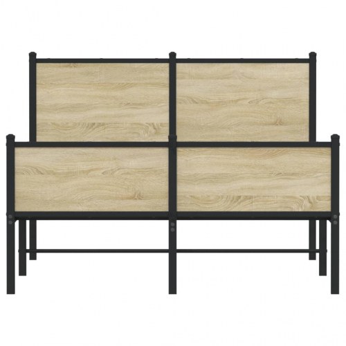 Sengeramme uden madras 120x200 cm i metal - sonoma-eg