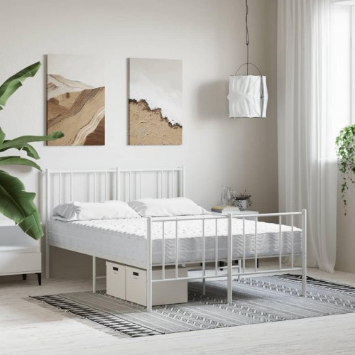 Skummadras 140×220 cm - H2/H3 - hvid, strikket betræk