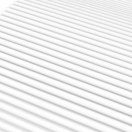 Skummadras 140×220 cm - H2/H3 - hvid, strikket betræk