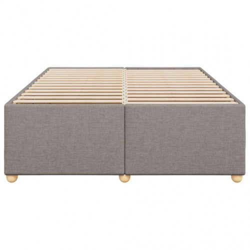Sengeramme uden madras 140 x 200 cm i stof - gråbrun