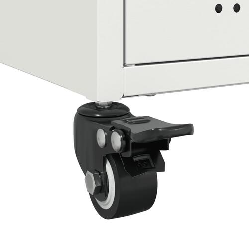 Tv-bord 100,5x39x43,5 cm koldvalset stål hvid