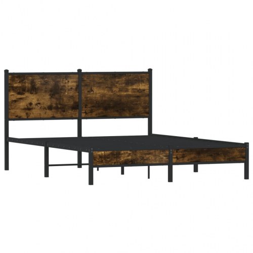 Sengeramme uden madras 150 x 200 cm - røget egetræsfarve