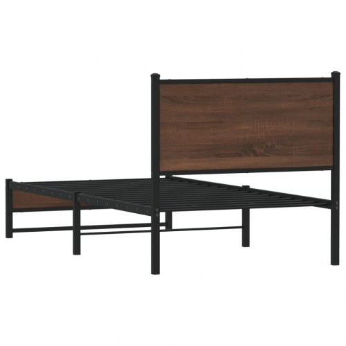 Sengeramme 75 x 190 cm uden madras - brun egetræsfarve