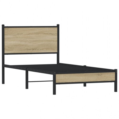 Sengeramme uden madras 90 x 200 cm i metal - sonoma-eg