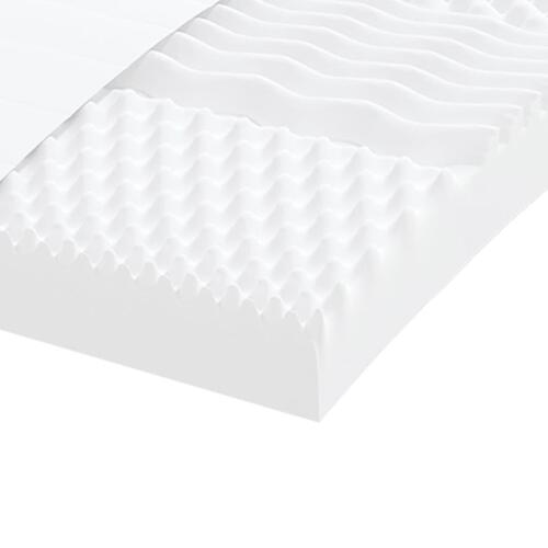 Skummadras 160x210 cm 7 zoner hårdhed 20 ILD hvid