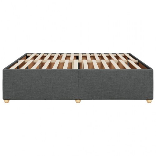 Sengeramme 180x200 cm i stof - mørkegrå