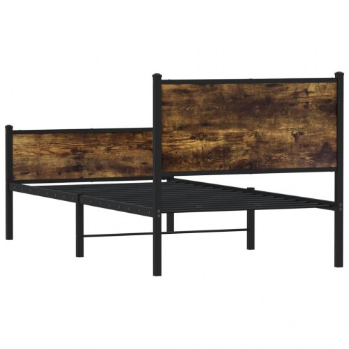 Sengeramme uden madras 75 x 190 cm - røget egetræsfarve