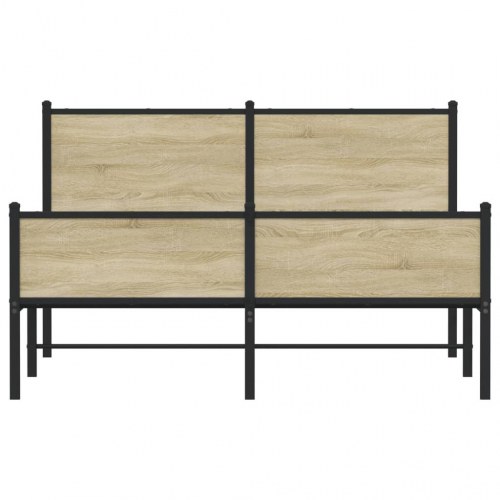 Sengeramme 140 x 200 cm i metal - sonoma-eg