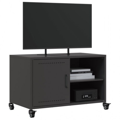 Tv-bord 68x39x43,5 cm stål sort