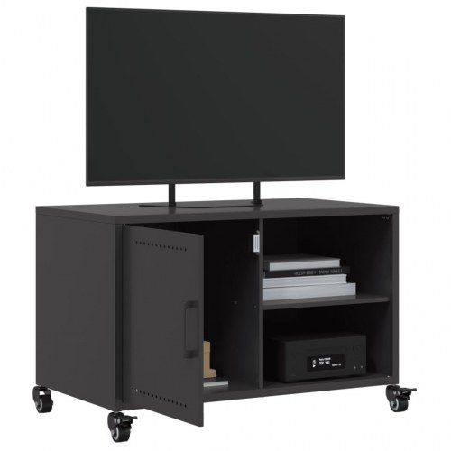 Tv-bord 68x39x43,5 cm stål sort
