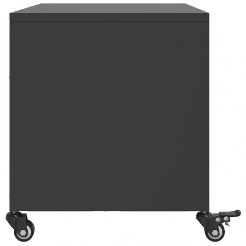 Tv-bord 68x39x43,5 cm stål sort
